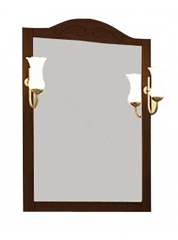 Зеркало Асб Флоренция 65 см, бук/тироль, с подсветкой