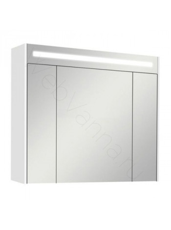 Зеркальный шкаф Акватон Блент 80 см, белый, с подсветкой