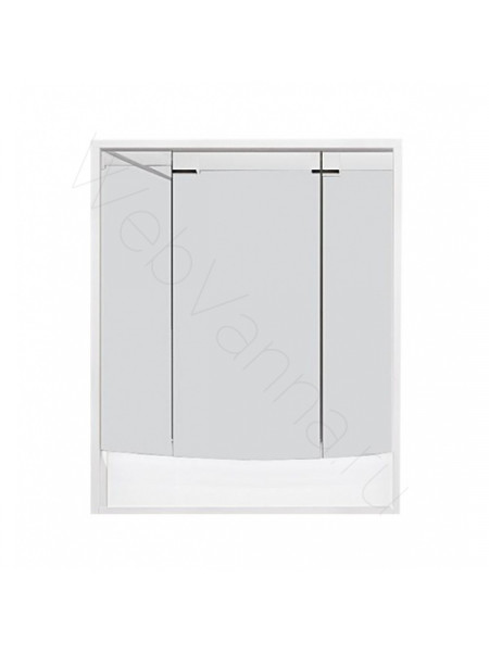 Зеркальный шкаф Акватон Инфинити 76 см, белый, с подсветкой