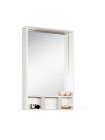 Зеркальный шкаф Акватон Йорк 60 см, белый/выбеленное дерево