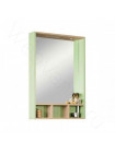 Зеркальный шкаф Акватон Йорк 60 см, салатовый/дуб сонома