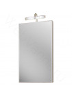 Зеркальный шкаф Aqwella Дельта 45 см, белый, с подсветкой