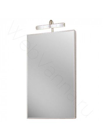 Зеркальный шкаф Aqwella Дельта 45 см, белый, с подсветкой