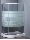 Душевой угол Bandhours Alba-2 120х80 левый, прозрачное стекло с принтом
