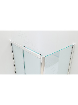 Душевой угол Bandhours Chrome 812, 120x80 левый, правый, прозрачное стекло