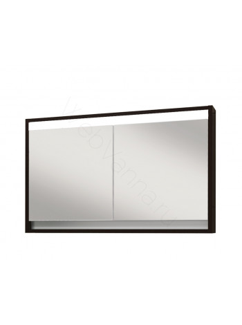 Зеркальный шкаф Edelform Константе 100 см, венге, с подсветкой