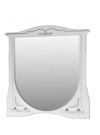 Зеркало Edelform Луиза 100 см, белое матовое