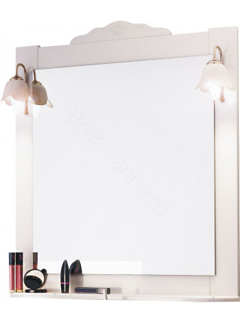 Зеркало-шкаф Topline Classic 80 см, белый матовое, с подсветкой