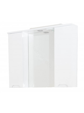 Зеркало-шкаф Topline Rio 90 см, белый, с подсветкой