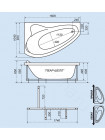 Акриловая ванна Тритон Пеарл-Шелл 160х104 левая