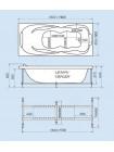 Акриловая ванна Тритон Цезарь 180х80