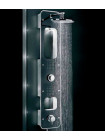 Душевая панель Valentin I-Deco Lux, черное стекло, термостат, подсветка
