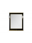 Зеркало Aquanet Валенса 80 см, черный краколет/золото