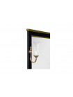 Зеркало Aquanet Валенса 80 см, черный краколет/золото