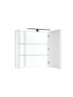 Зеркальный шкаф Aquanet Эвора 100, бежевый, 3 распашные дверцы