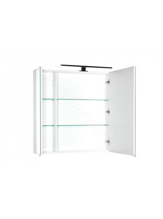 Зеркальный шкаф Aquanet Эвора 100 см, белый, 3 распашные дверцы