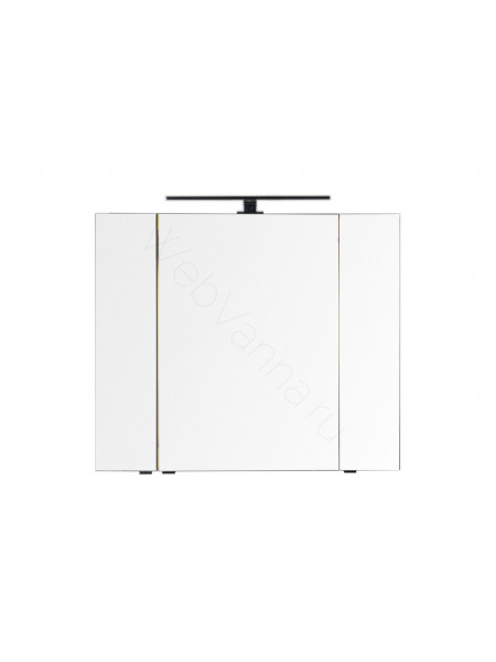 Зеркальный шкаф Aquanet Эвора 100 см, белый, 3 распашные дверцы