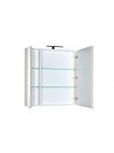 Зеркальный шкаф Aquanet Эвора 80, цвет бежевый, 2 распашные дверцы