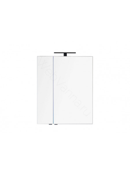 Зеркальный шкаф Aquanet Эвора 70 см, белый, 2 распашные дверцы