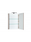 Зеркальный шкаф Aquanet Эвора 60 см, цвет капучино, 1 распашная дверца 