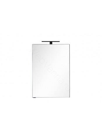 Зеркальный шкаф Aquanet Эвора 60, цвет серый антрацит, 1 распашная дверца