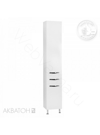 Шкаф-колонна Акватон Ария Н 35см, белая, с корзиной