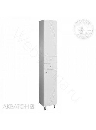 Шкаф-колонна Акватон Минима-М, 33 см, правая, белая