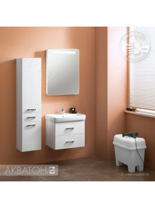 Зеркало-шкаф Акватон Америна 60 см, белый, левый