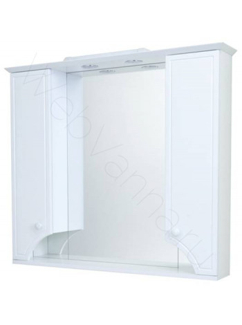 Зеркало-шкаф Акватон Элен 95 см, белое, с подсветкой