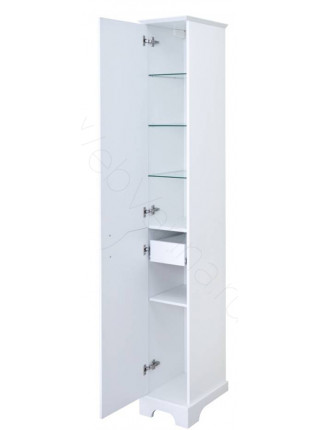 Шкаф-колонна Акватон Элен 33 см, белая, левая