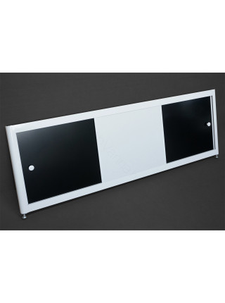 Экран под ванну A-Screen Домино белый 3 дв. шир. от 900 до 1500 мм, выс. до 650 мм.