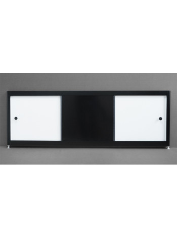 Экран под ванну A-Screen Домино черный 3 дв. шир. от 1501 до 1700 мм, выс. до 650 мм.